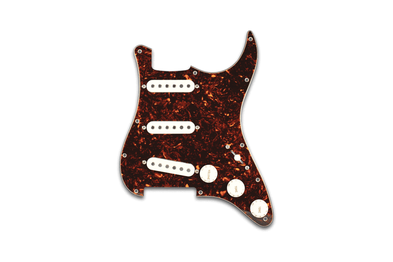3Ply White Loaded Pickguard Pre-Wired HSH Pickguard Pickups Fits for Fender  Strat Style