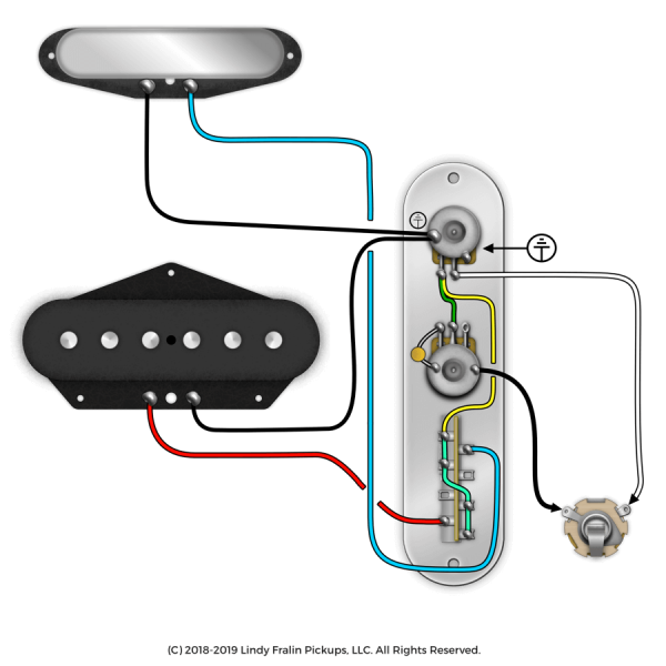 Flipped Control Plate For Telecaster Wiring - Fralin Pickups