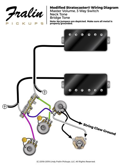 HH Stratocaster Wiring Diagram - Fralin Pickups