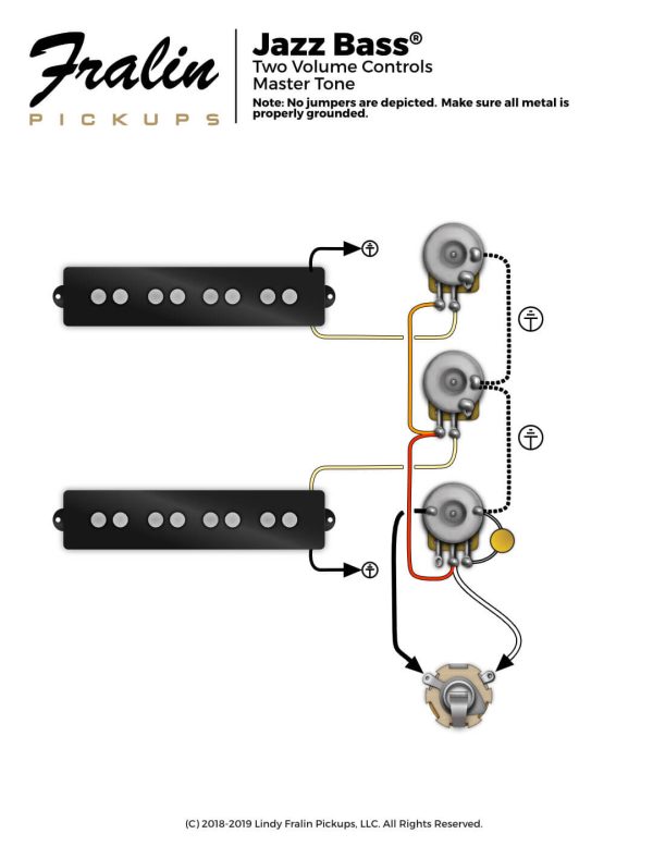 Jazz Bass Wiring Diagram - Fralin Pickups