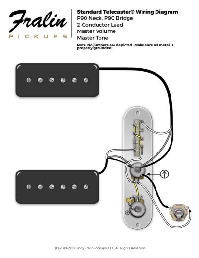 Telecaster Wiring with Soapbar P90s - Fralin Pickups