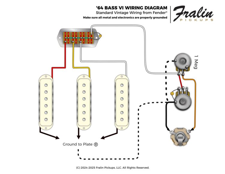 Fender Bass VI Wiring Diagram